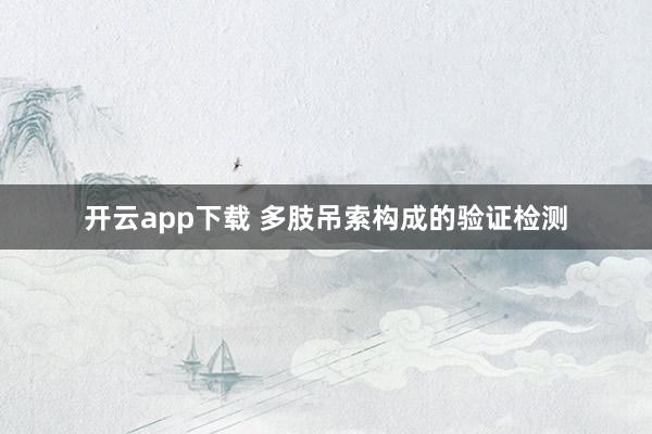开云app下载 多肢吊索构成的验证检测