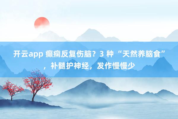 开云app 癫痫反复伤脑?3 种 “天然养脑食”,补髓护神经,发作慢慢少