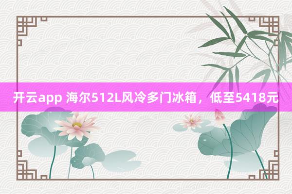 开云app 海尔512L风冷多门冰箱，低至5418元